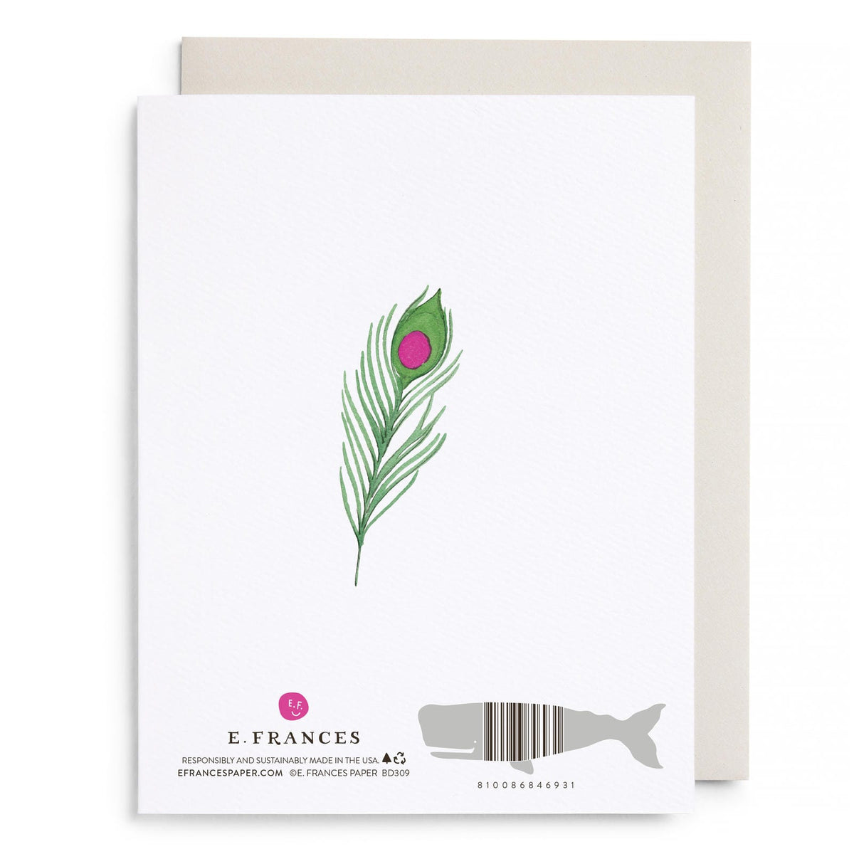 Peacock Birthday Greeting Card