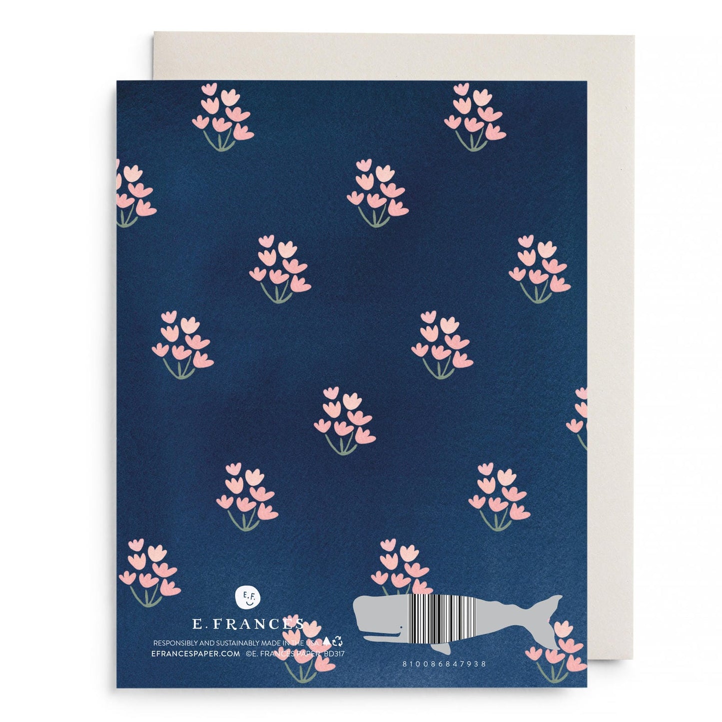 Dainty Block Print Birthday Card