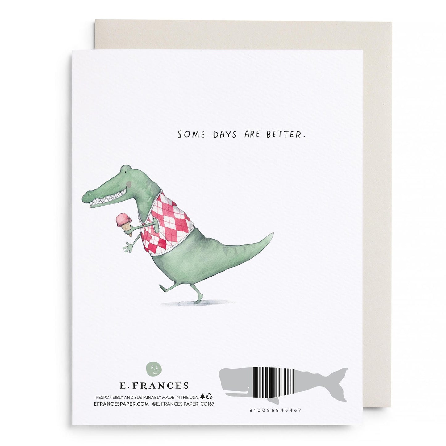Alligator Hard Day Greeting Card