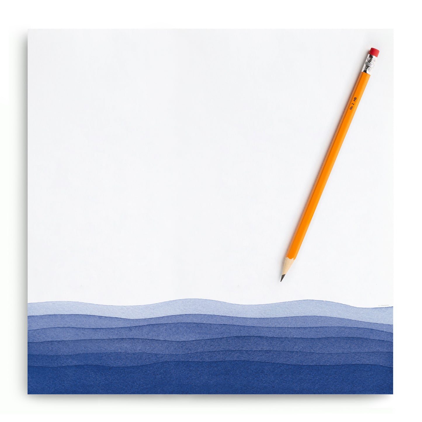 Blue Waves Desk Pad