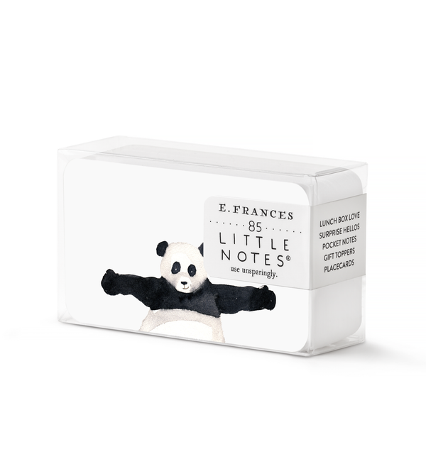little notes cards for use as place cards, placecards, small notes, lunchbox lunch box notes, gift topper tags panda panda bear hug