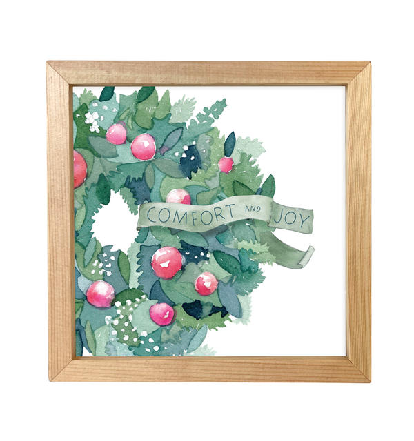 Comfort & Joy Wreath Little Print