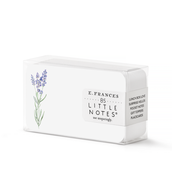 Lavender Little Notes® Notecards garden blooms stationery