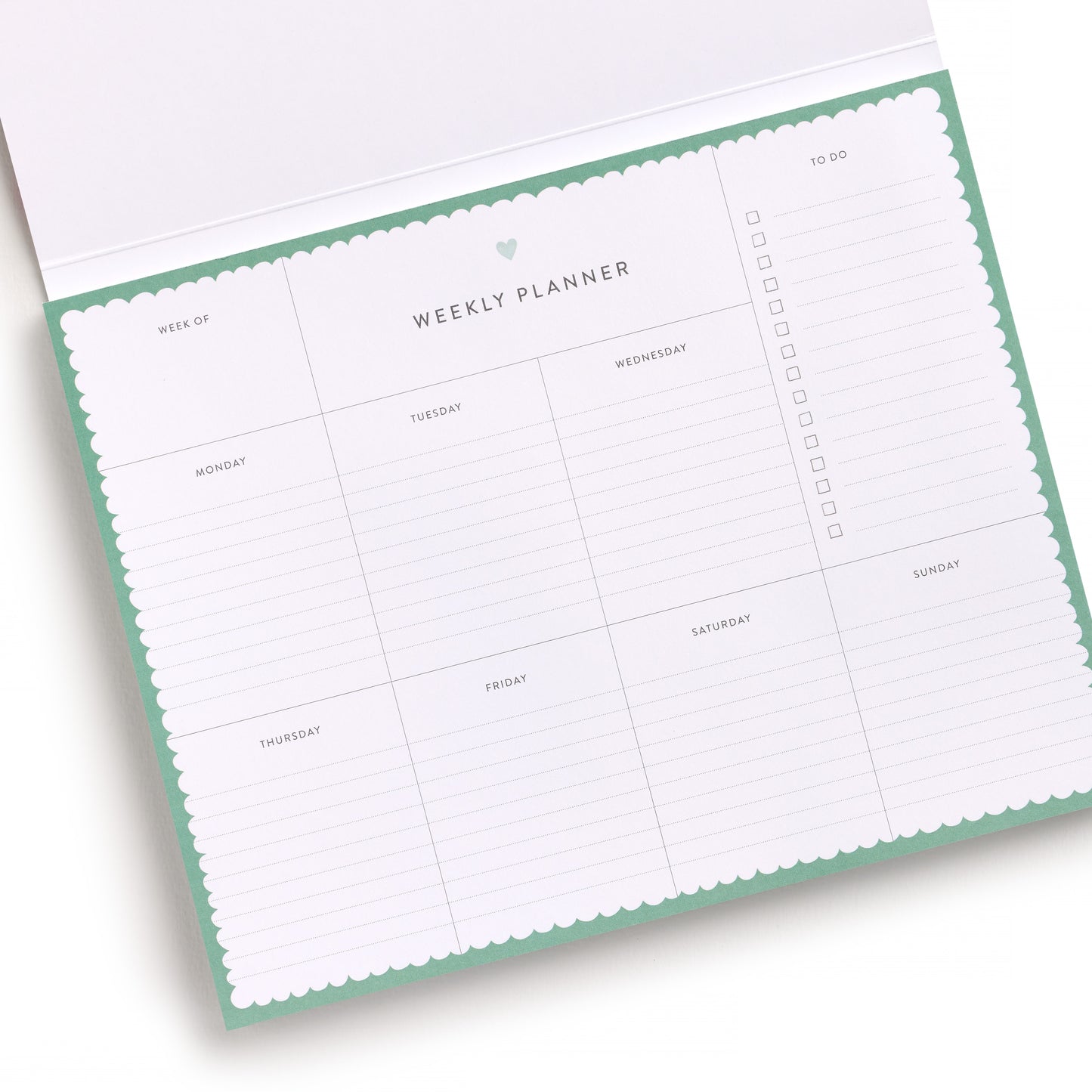 Happy Plaid Covered Weekly Planner