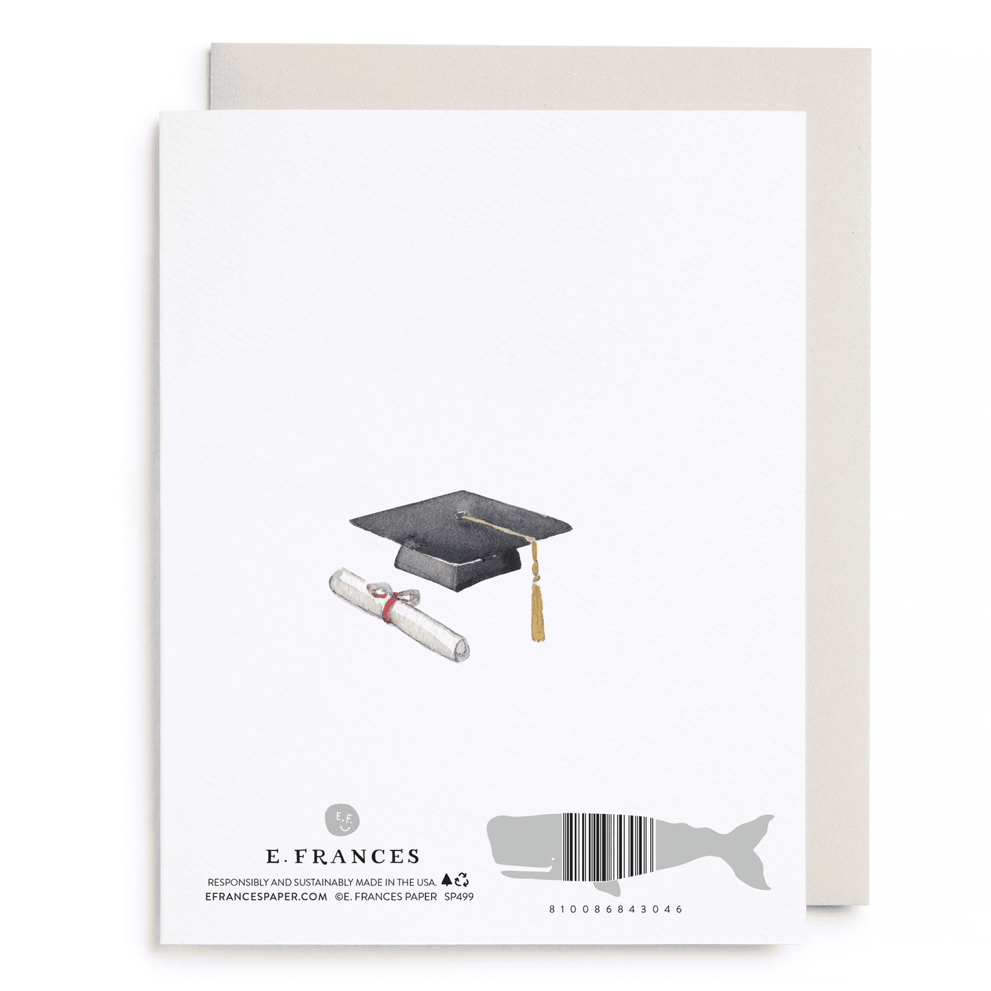 Grad Book Stack Greeting Card