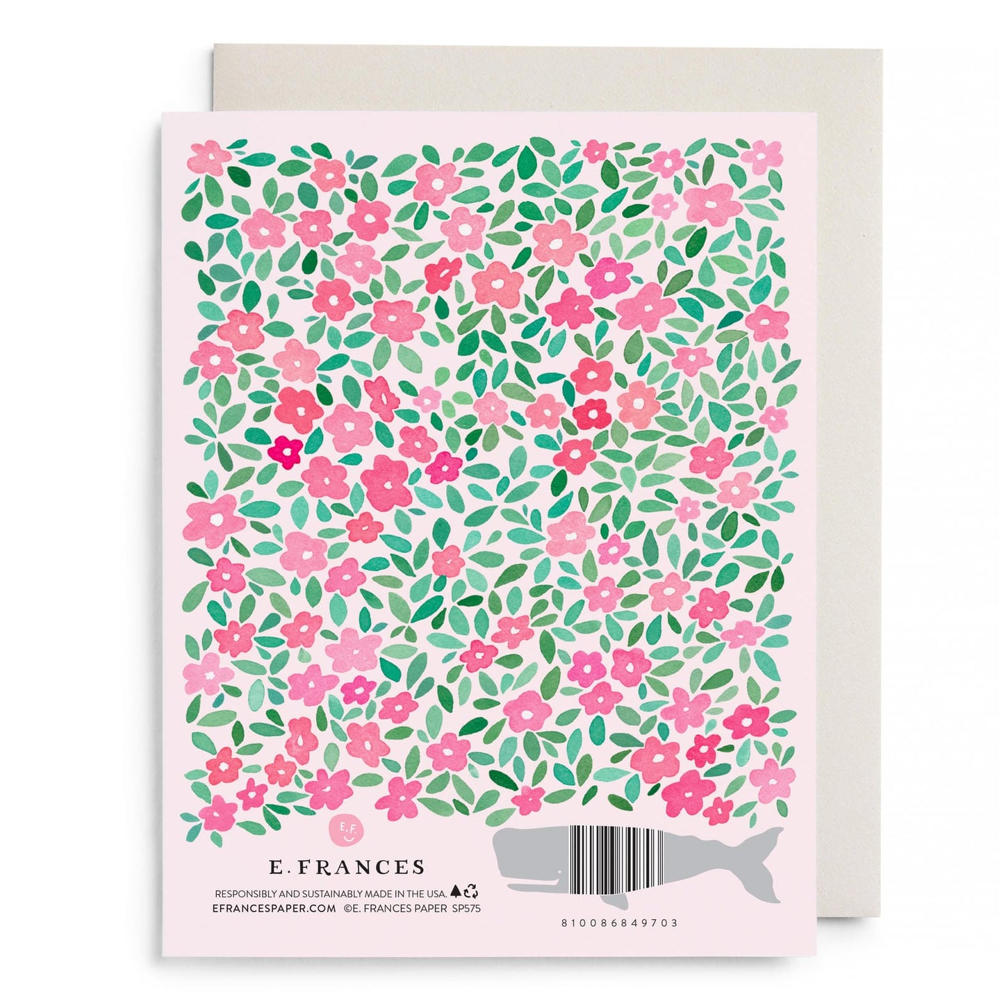 Pink Petals Bridal Greeting Card