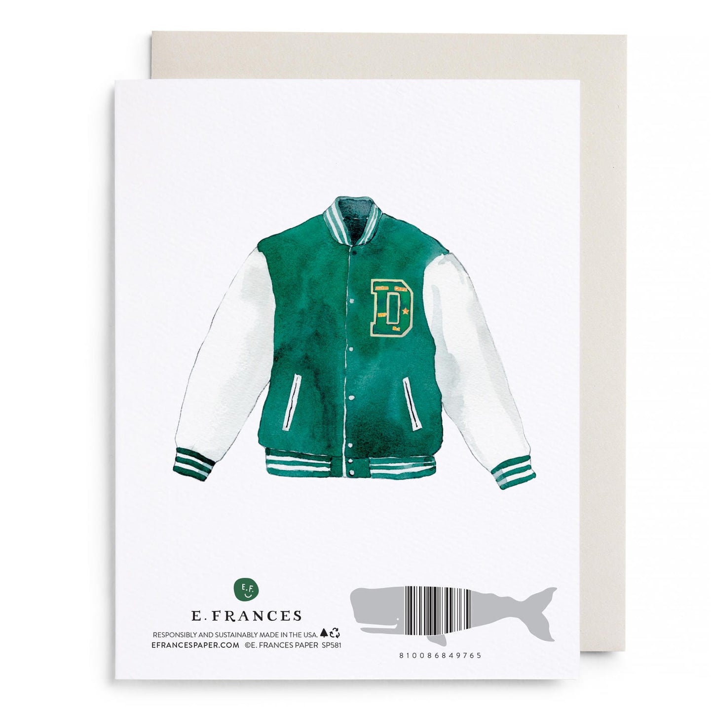 MVP Varsity Jacket Dad Greeting Card