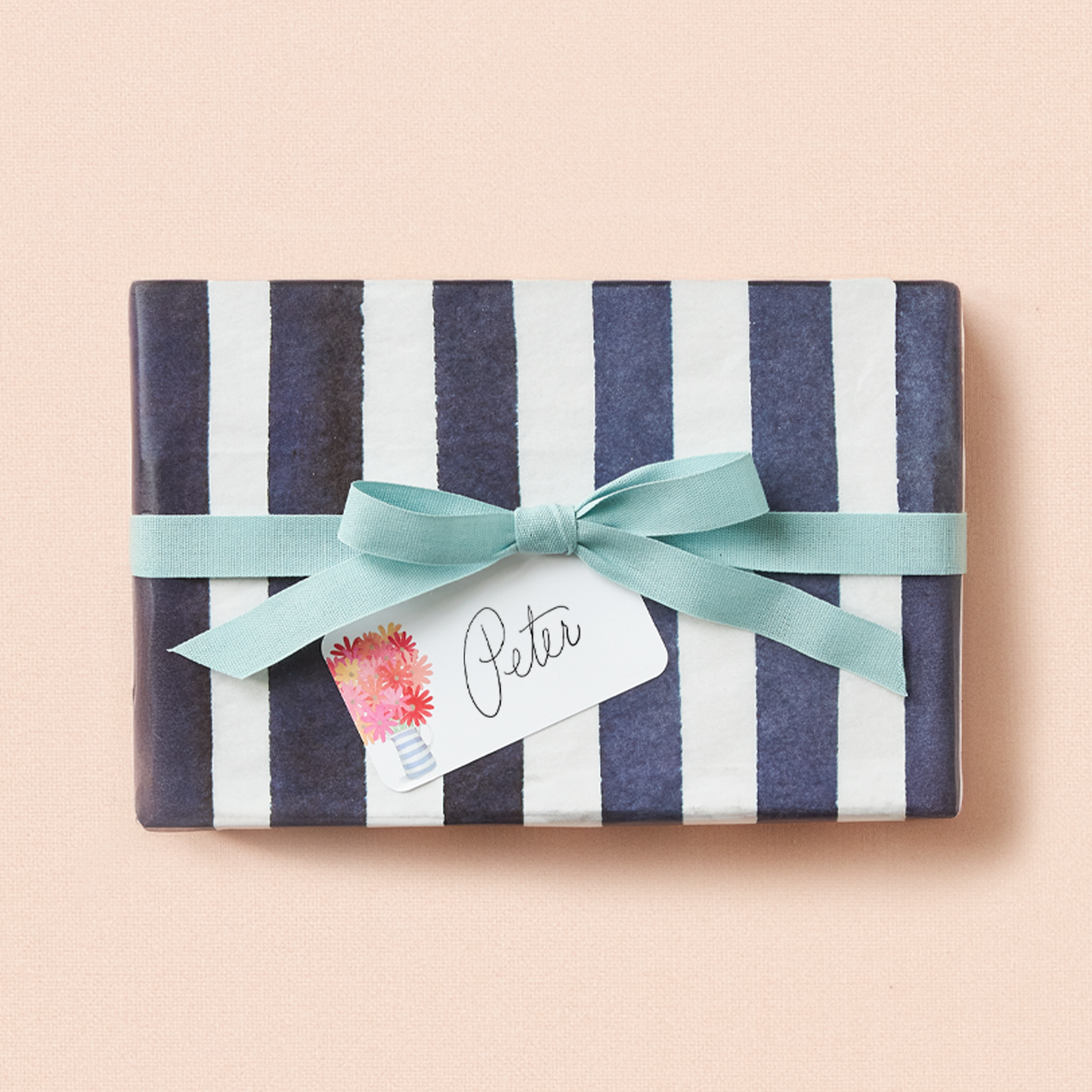 Blue Stripe Tissue Paper