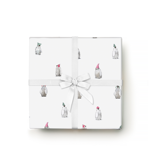 Winter Penguins Gift Wrap