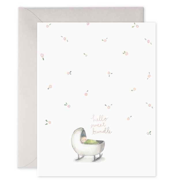 hello sweet bundle baby card new baby shower