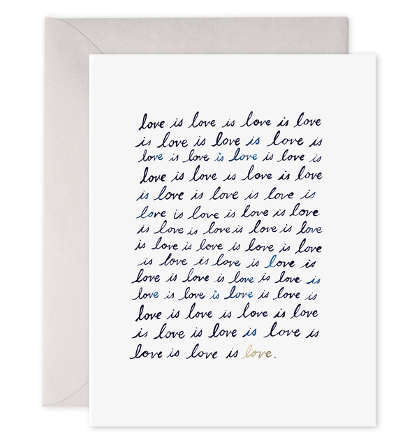 love is love card for wedding 