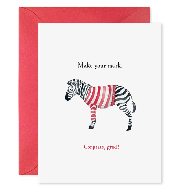 make your mark grad zebra stripes card graduation congrats congratulations grad