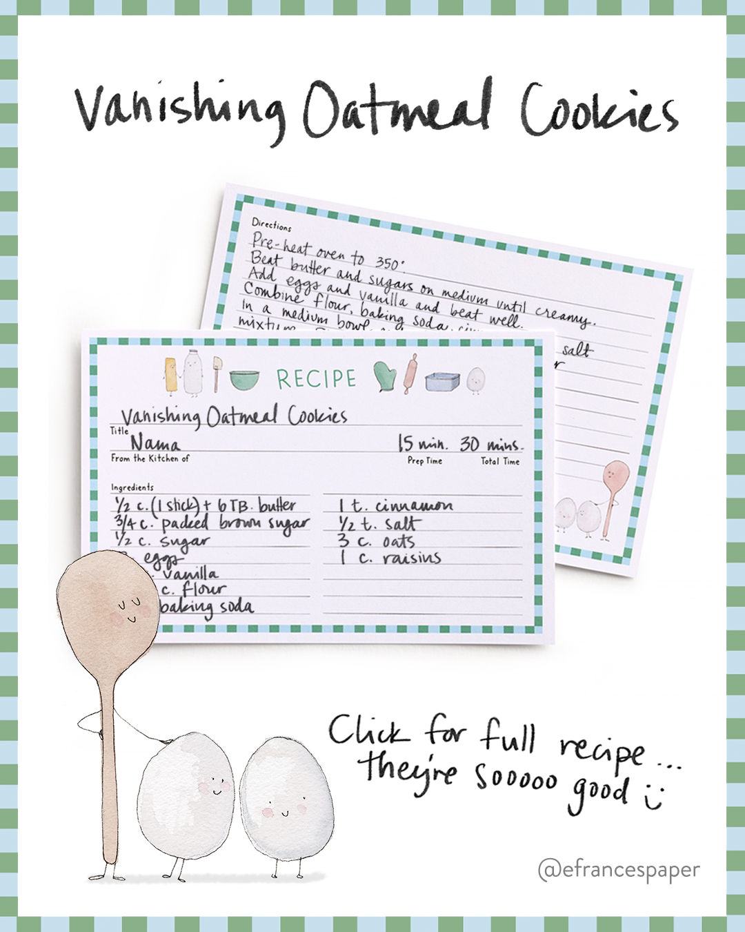 Vanishing Oatmeal Cookie Recipe