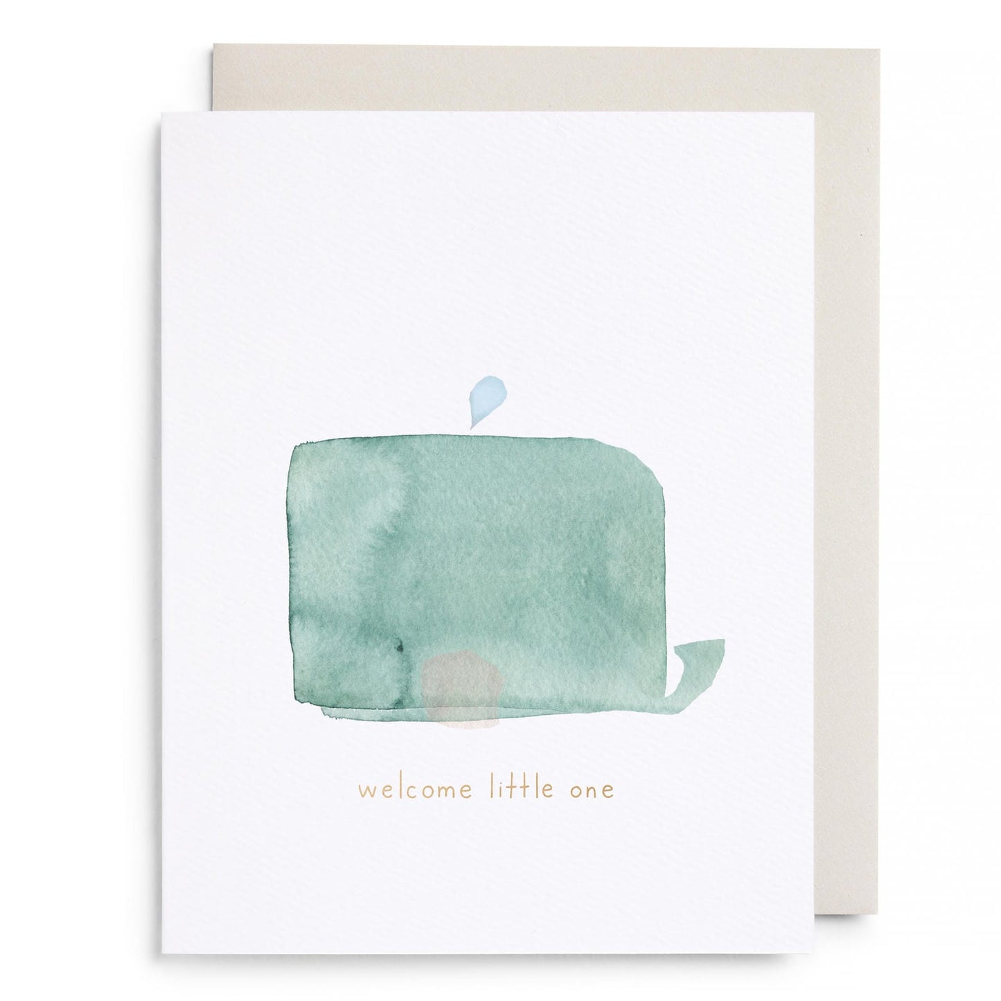 Welcome Little One Whale Greeting Card