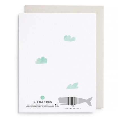 Welcome Little One Whale Greeting Card