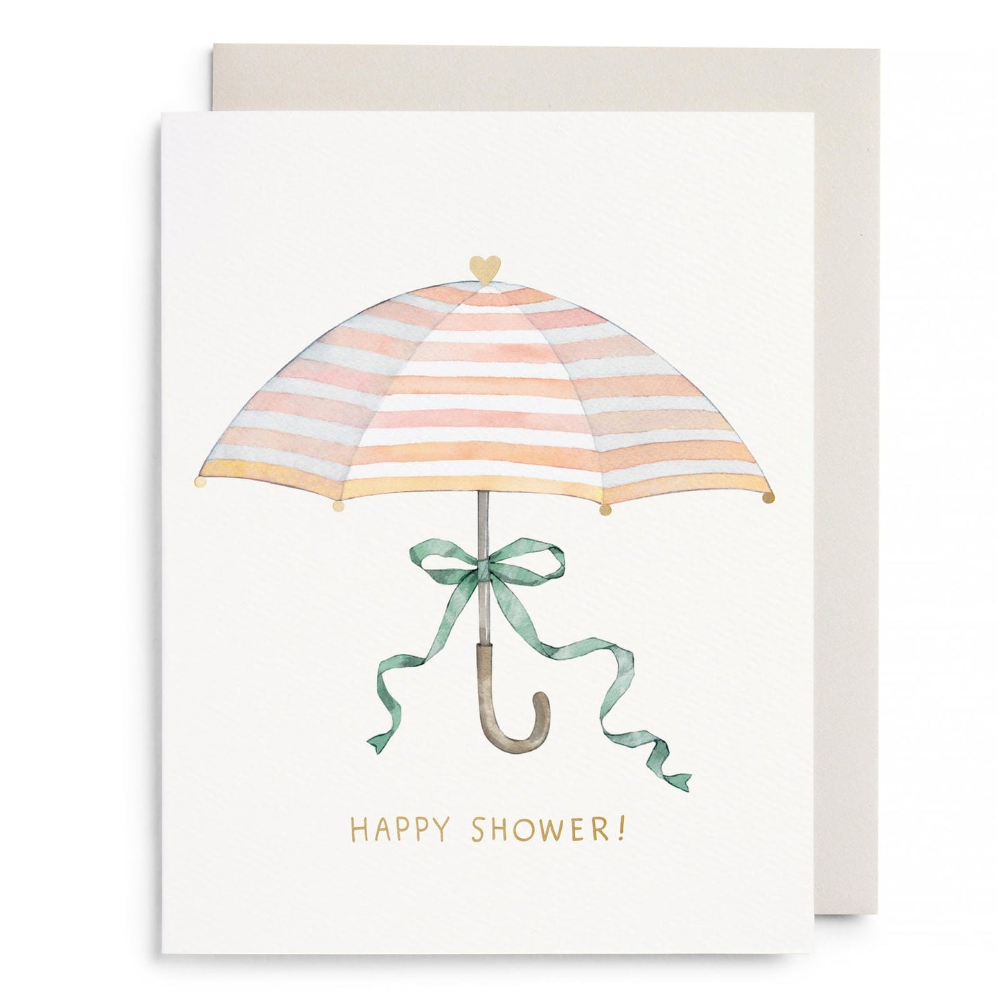 Umbrella Shower Greeting Card