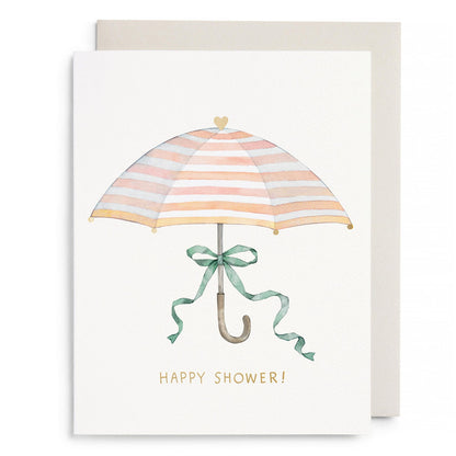 Umbrella Shower Greeting Card