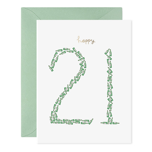 Happy 21 Greeting Card