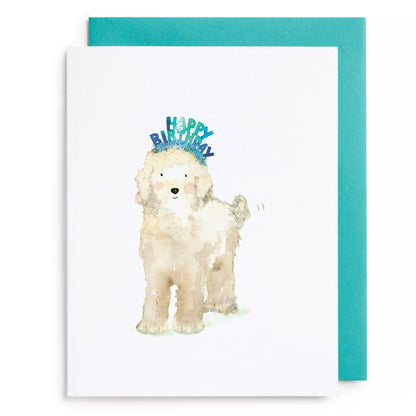 Lucy Dog Birthday Greeting Card
