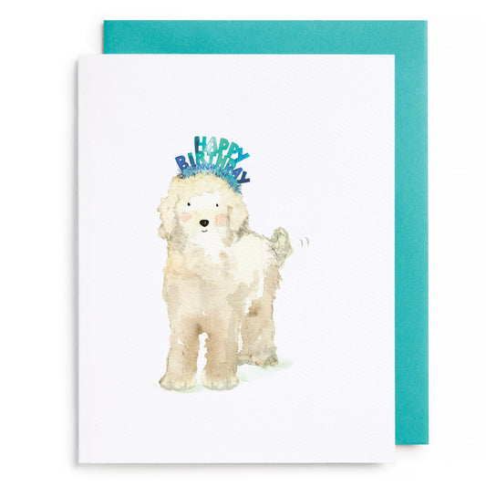 Lucy Dog Birthday Greeting Card