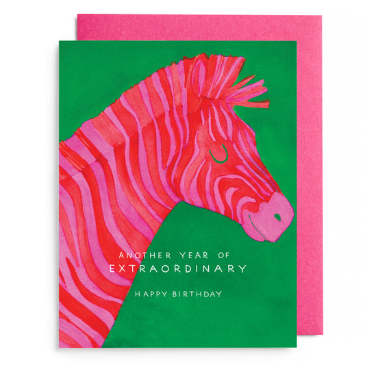 Extraordinary Zebra Greeting Card