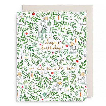 Gardener Birthday Greeting Card