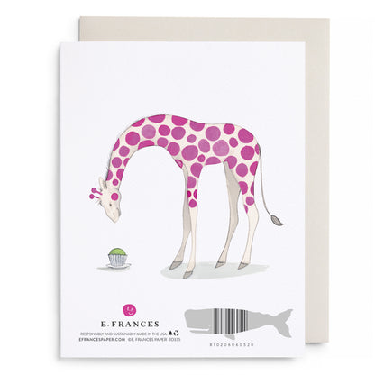 Leaning Tower of Cupcakes Birthday Greeting Card