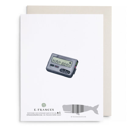 Behind the Times Belated Birthday Greeting Card