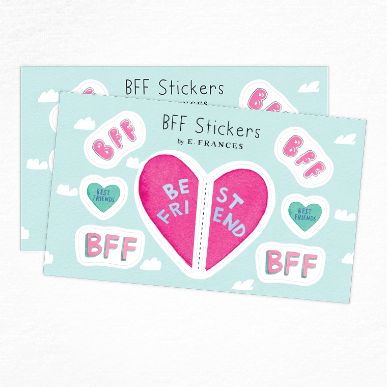 Sticker Bffae E. Frances Paper