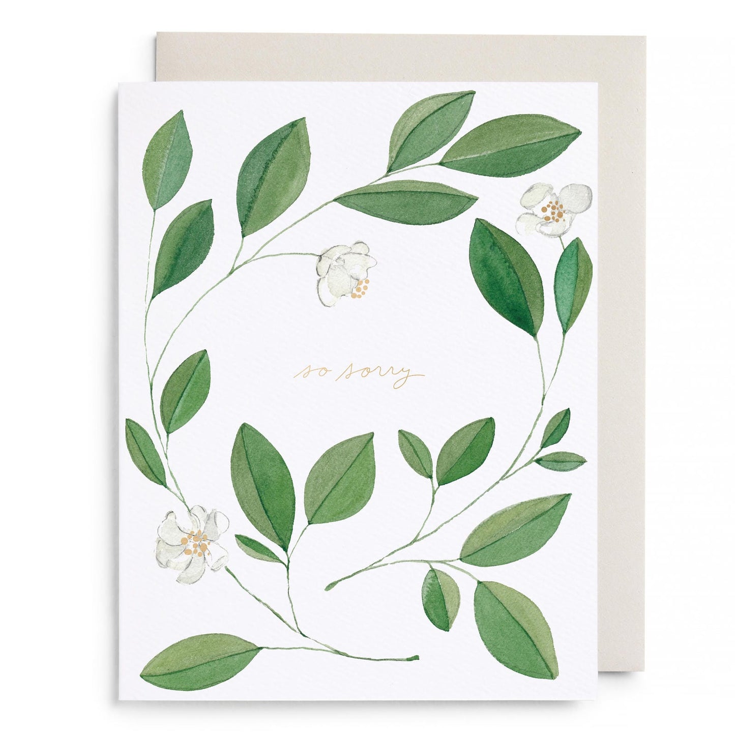 Magnolia Condolence Greeting Card