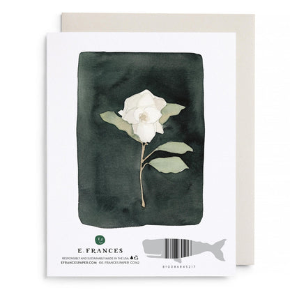 White Flower Greeting Card