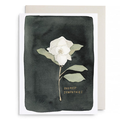 White Flower Greeting Card