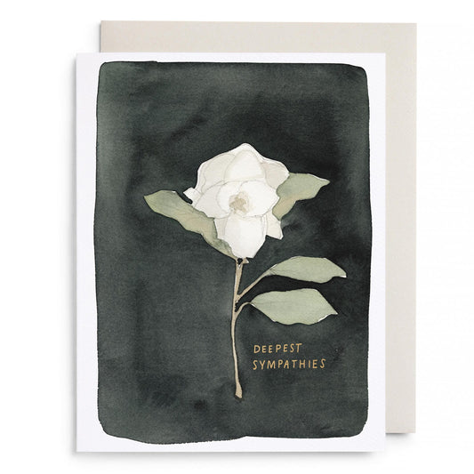 White Flower Greeting Card