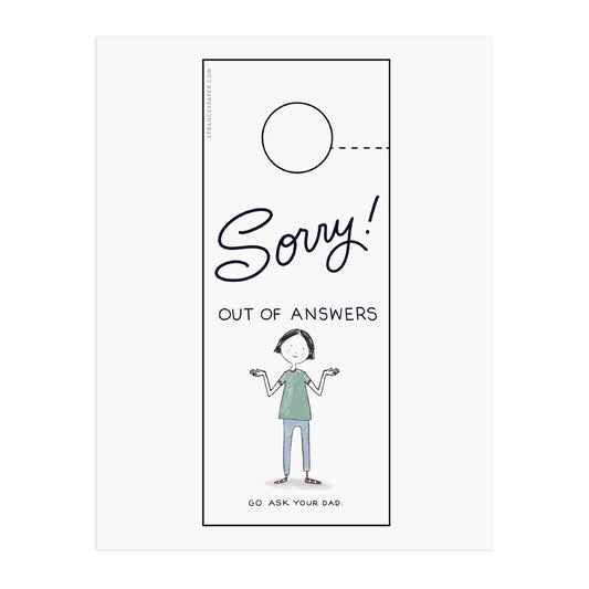 Mom Peace | Door Hanger