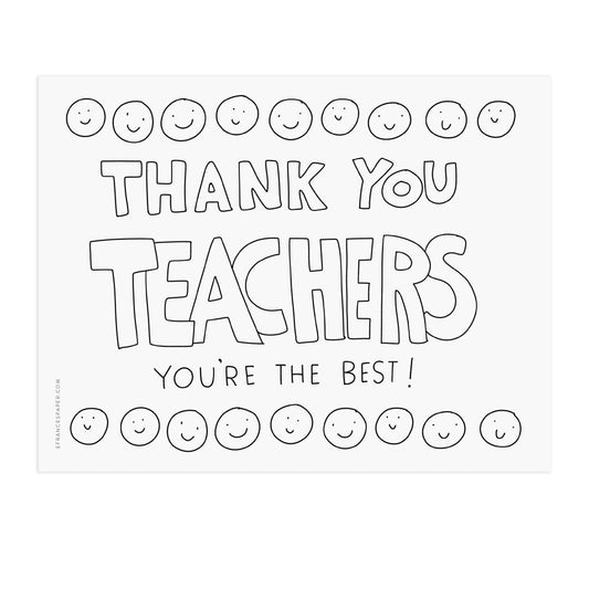 Thank you, Teachers