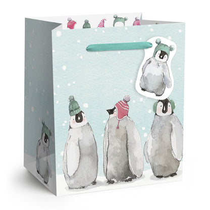 Cozy Penguins Gift Bag