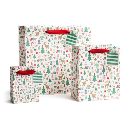 Merry Motif Gift Bag - Medium