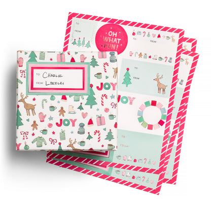Merry Motif Gift Labels