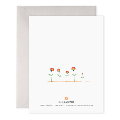 Rainbow Flower Greeting Card