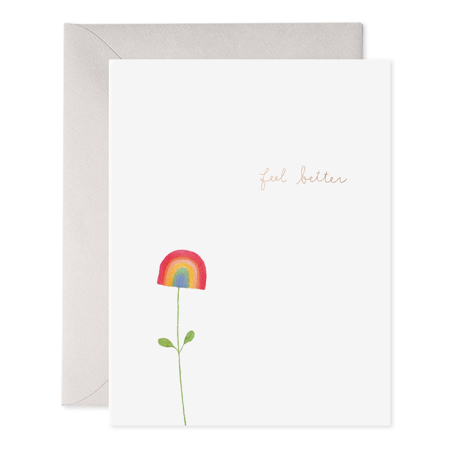 Rainbow Flower Greeting Card