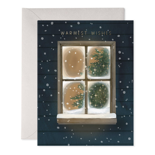 Frosty Window Holiday Card