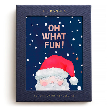 Oh What Fun Santa Greeting Card