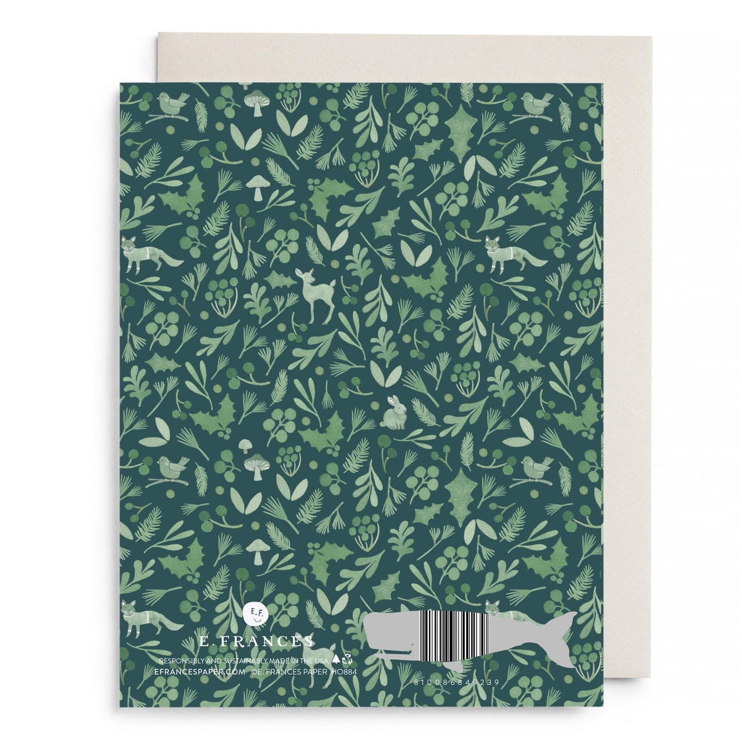 Winter Forest Christmas Greeting Card