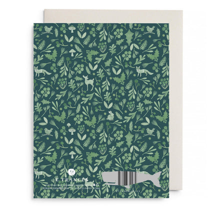 Winter Forest Christmas Greeting Card