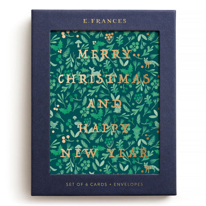 Winter Forest Christmas Greeting Card