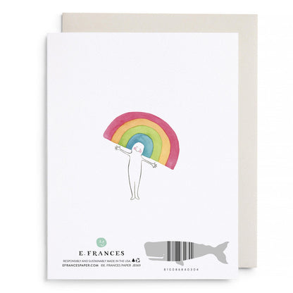 Rainbow Head Greeting Card