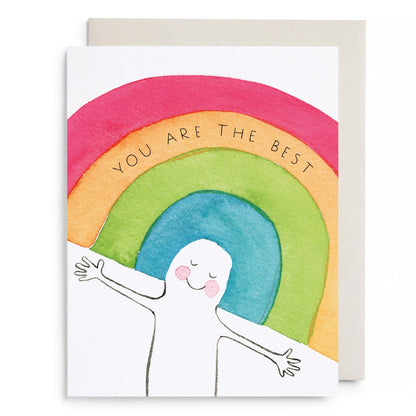 Rainbow Head Greeting Card