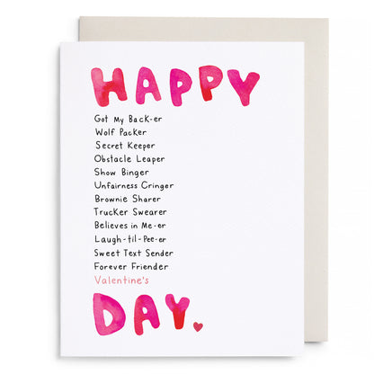 BFF Valentine Greeting Card