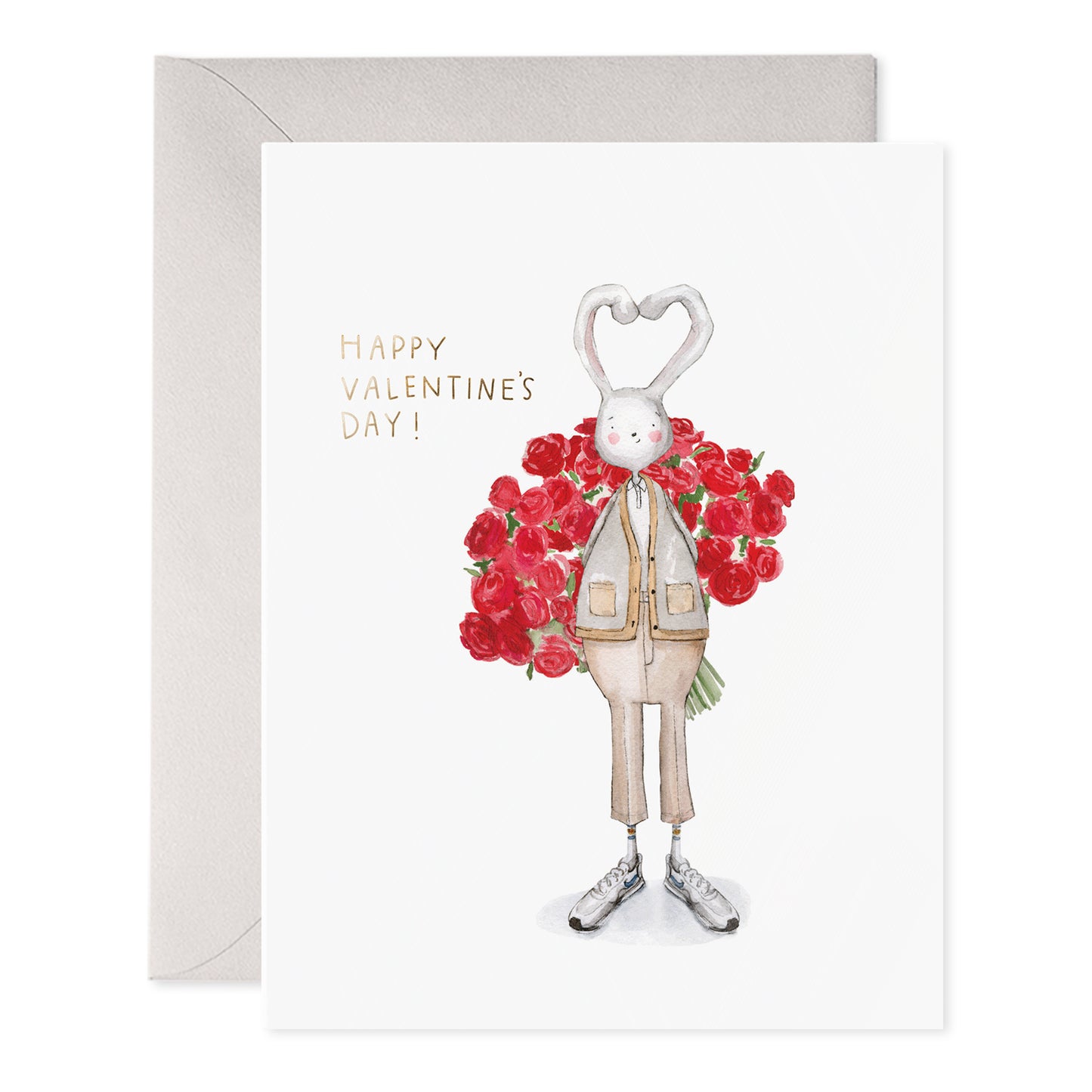 Fancy Pants Bunny Greeting Card