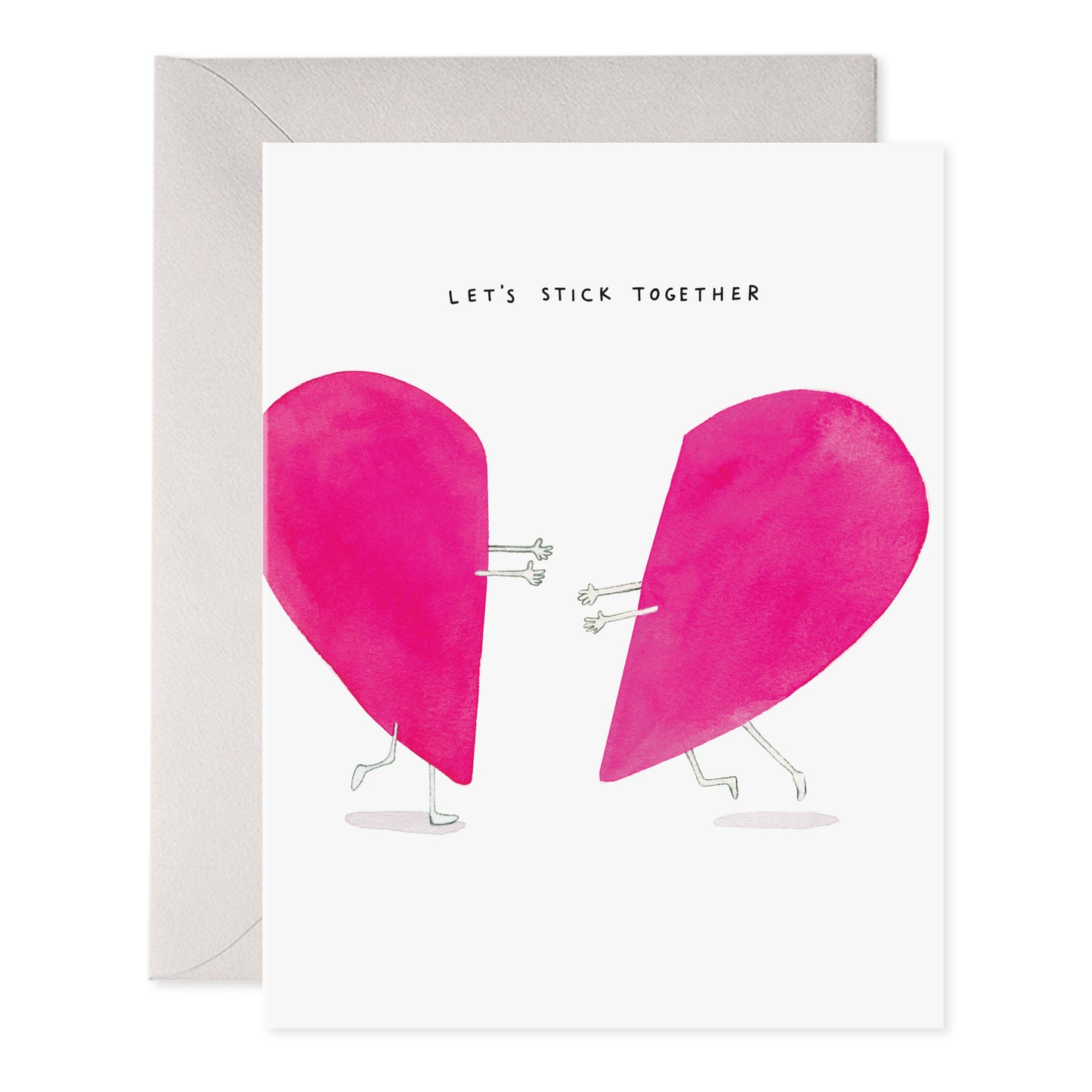 Let's Stick Together Greeting Card